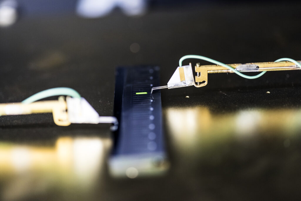 QE-Messplatz für eine Solarzelle